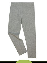 LIGHT-GREY Older Girls Cotton Rich Leggings - Age 6/7Y to 9/10Y