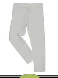 IVORY Older Girls Cotton Rich Plain Leggings - Age 6/7Y to 10/11Y