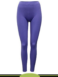 VIOLET Teen Girls Cotton Rich Plain Leggings - Age 10/11Y to 15/16Y