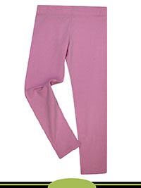 BABY-PINK Older Girls Cotton Rich Leggings - Age 3/4Y to 9/10Y