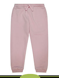 LIGHT-PINK Younger Girls Cotton Rich Plain Joggers - Age 2/3Y to 6/7Y