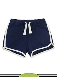 NAVY Younger Girls Pure Cotton Runner Shorts - Age 2/3Y to 6/7Y