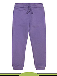 PURPLE Younger Girls Cotton Rich Plain Joggers - Age 2/3Y to 6/7Y