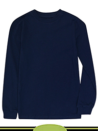 NAVY Older Boys Pure Cotton Long Sleeve Top - Age 7/8Y to 14/15Y