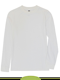 WHITE Older Boys Pure Cotton Long Sleeve Top - Age 6/7Y to 13/14Y