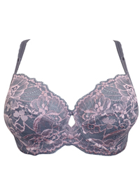 M&5 GREY Embroidered Non-Padded Wired Full Cup Bra - Size 34 to 42 (A-C-D-DD-E-F-G-GG) M&5 GREY Embroidered Non-Padded Wired Full Cup Bra - Size 34 to 42 (A-C-D-DD-E-F-G-GG)