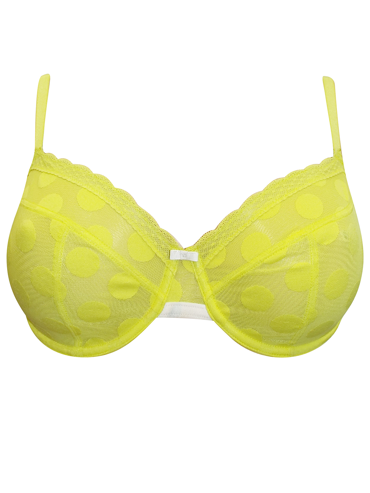 Marks and Spencer M&5 LIME Spotted NonPadded Full Cup Bra Size