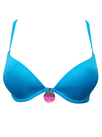 M&5 TURQUOISE Padded Push-Up Balcony T-Shirt Bra - Size 28DD M&5 TURQUOISE Padded Push-Up Balcony T-Shirt Bra - Size 28DD