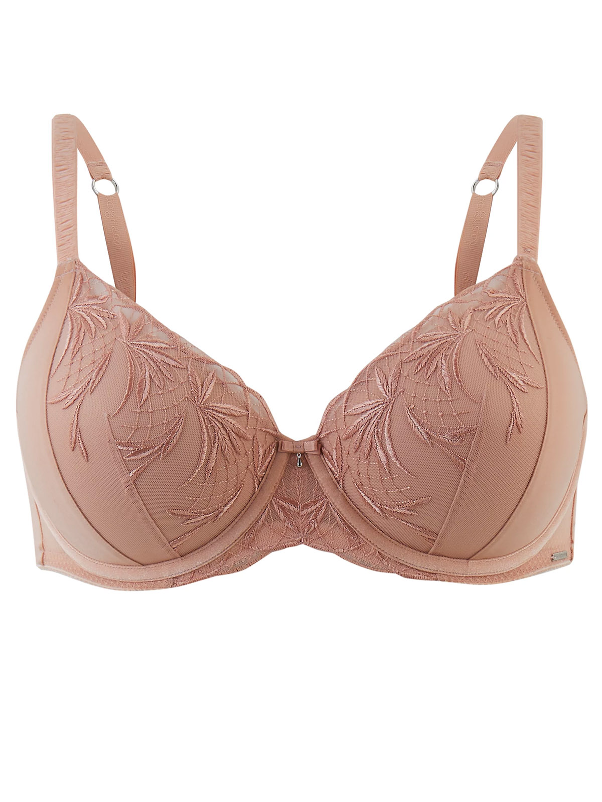  - - 4UTOGRAPH NUDE Athena Embroidered Padded Full Cup Bra