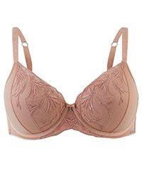 M&5 4UTOGRAPH NUDE Athena Embroidered Padded Full Cup Bra - Size 32 to 34 (A-D-DD-E)