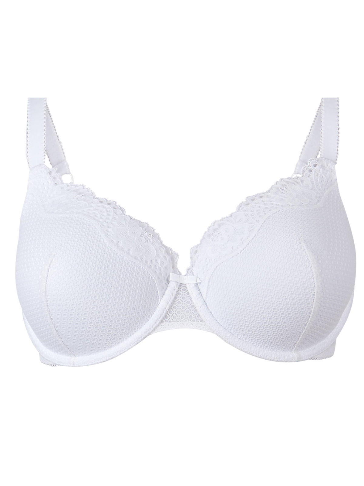Marks and Spencer - - M&5 WHITE Lace Padded Full Cup Bra - Size 32 to ...