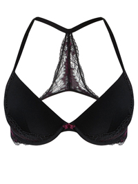 M&5 DARK-RED Artisan Lace Padded Plunge Bra - Size 30 to 38 (A-B-C-D-DD-E) M&5 DARK-RED Artisan Lace Padded Plunge Bra - Size 30 to 38 (A-B-C-D-DD-E)