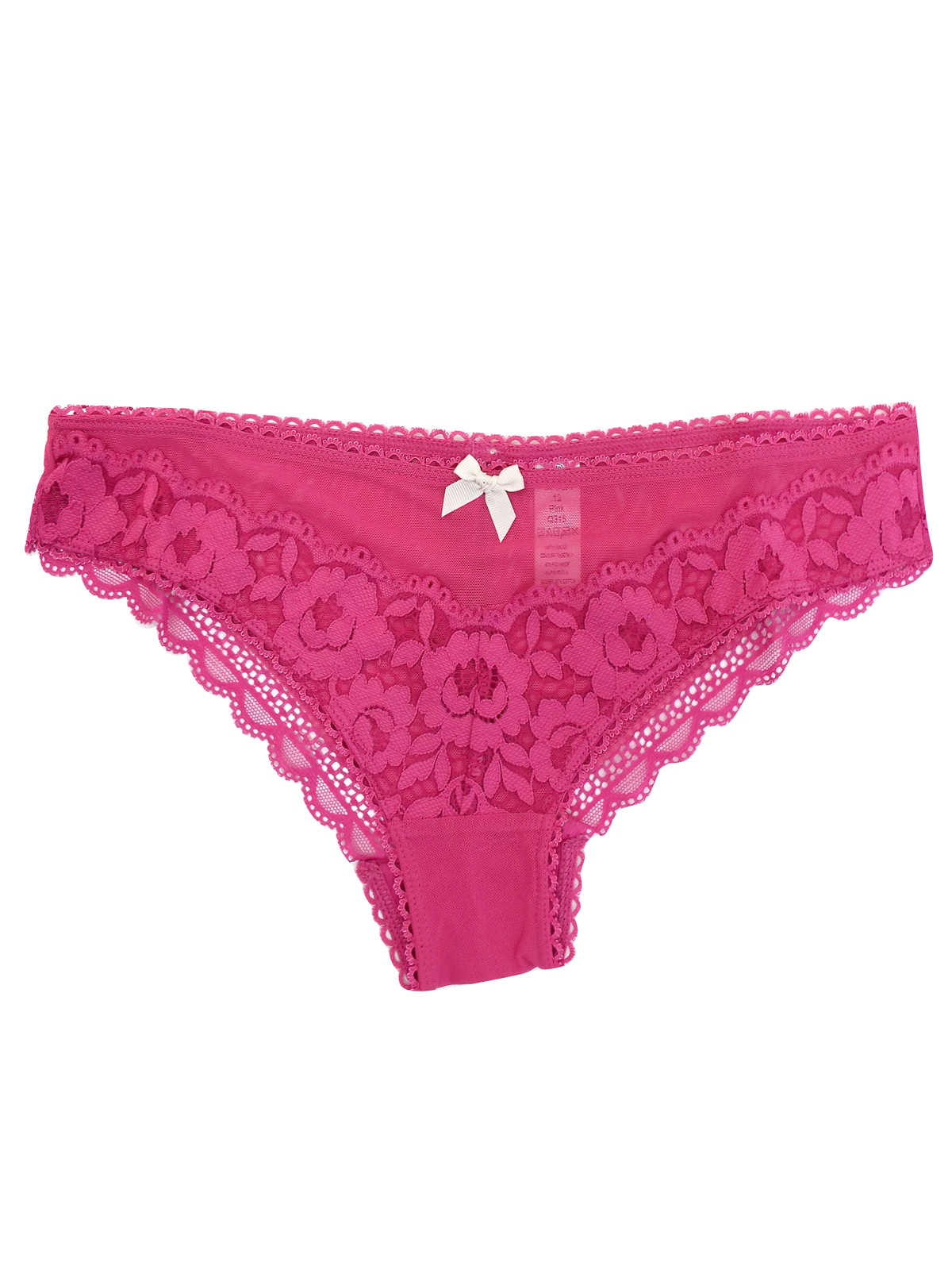 Marks and Spencer M&5 PINK Lace Low Rise Brazilian Knickers Size