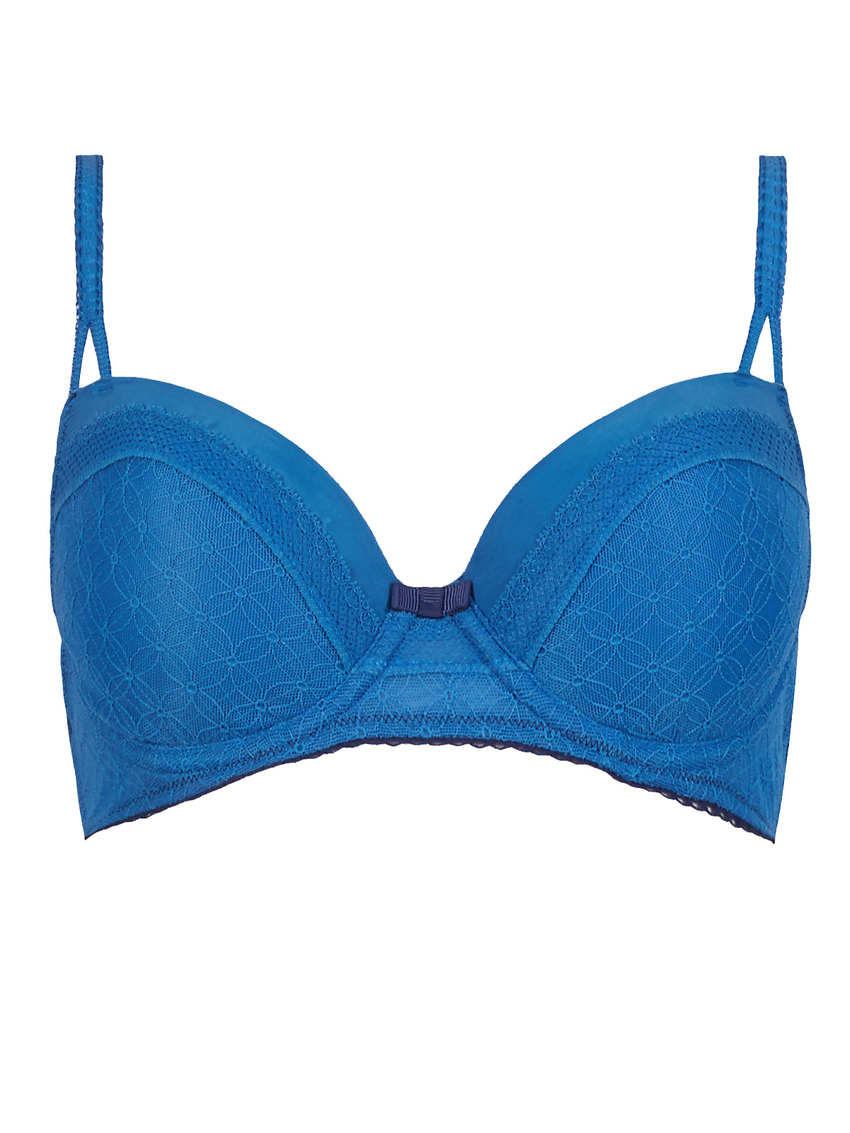 Marks and Spencer - - M&5 BLUE Lace Padded Balcony Bra - Size 30 to 38 ...