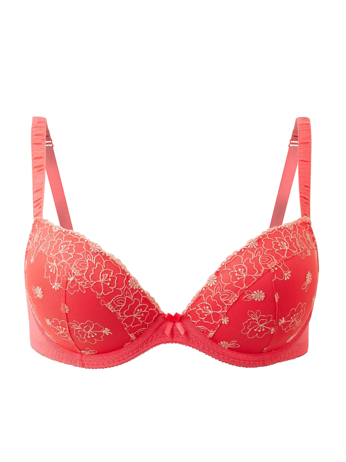 Marks and Spencer - - M&5 STRAWBERRY Embroidered Padded Plunge Bra ...