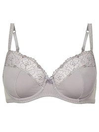 M&5 LIGHT-GREY Non-Padded Balcony Bra - Size 34 to 38 (B cup)