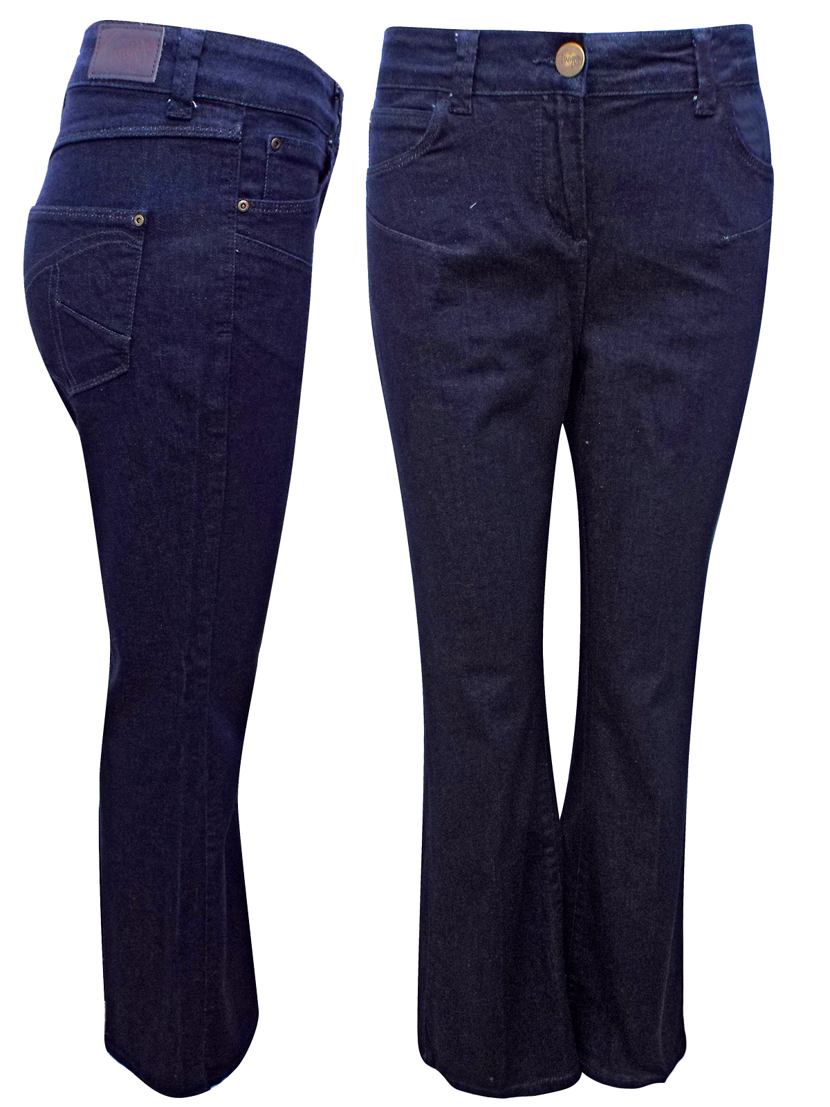 Marks and Spencer M&5 Tw1ggy DENIM Cotton Blend Bootleg Jeans