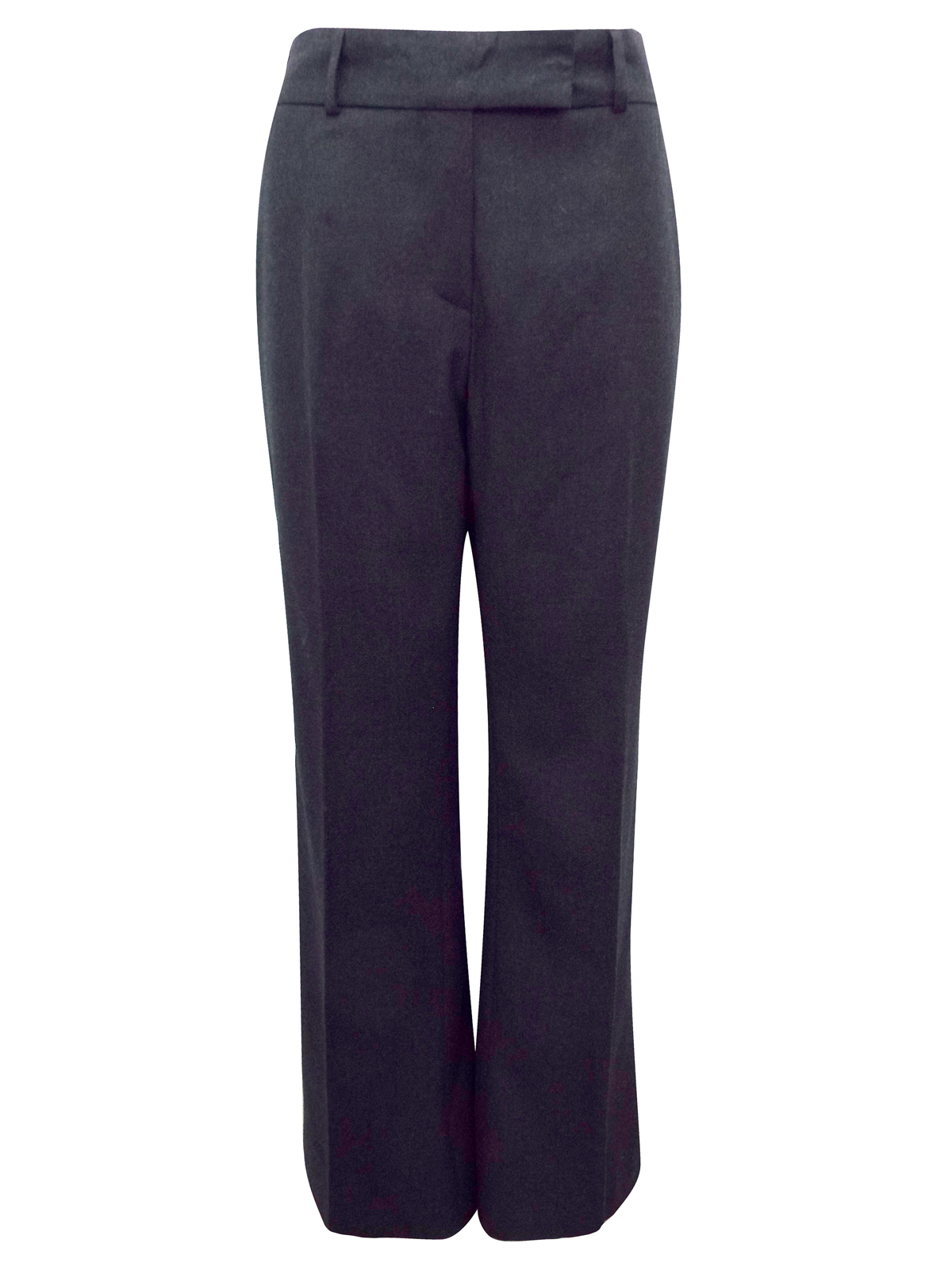Marks and Spencer - - M&5 GREY Pure Wool Wide Leg Trousers - Size 6 to 18