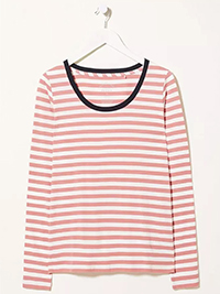 FatFace ROSEWOOD Cora Stripe Top - Size 8 to 18