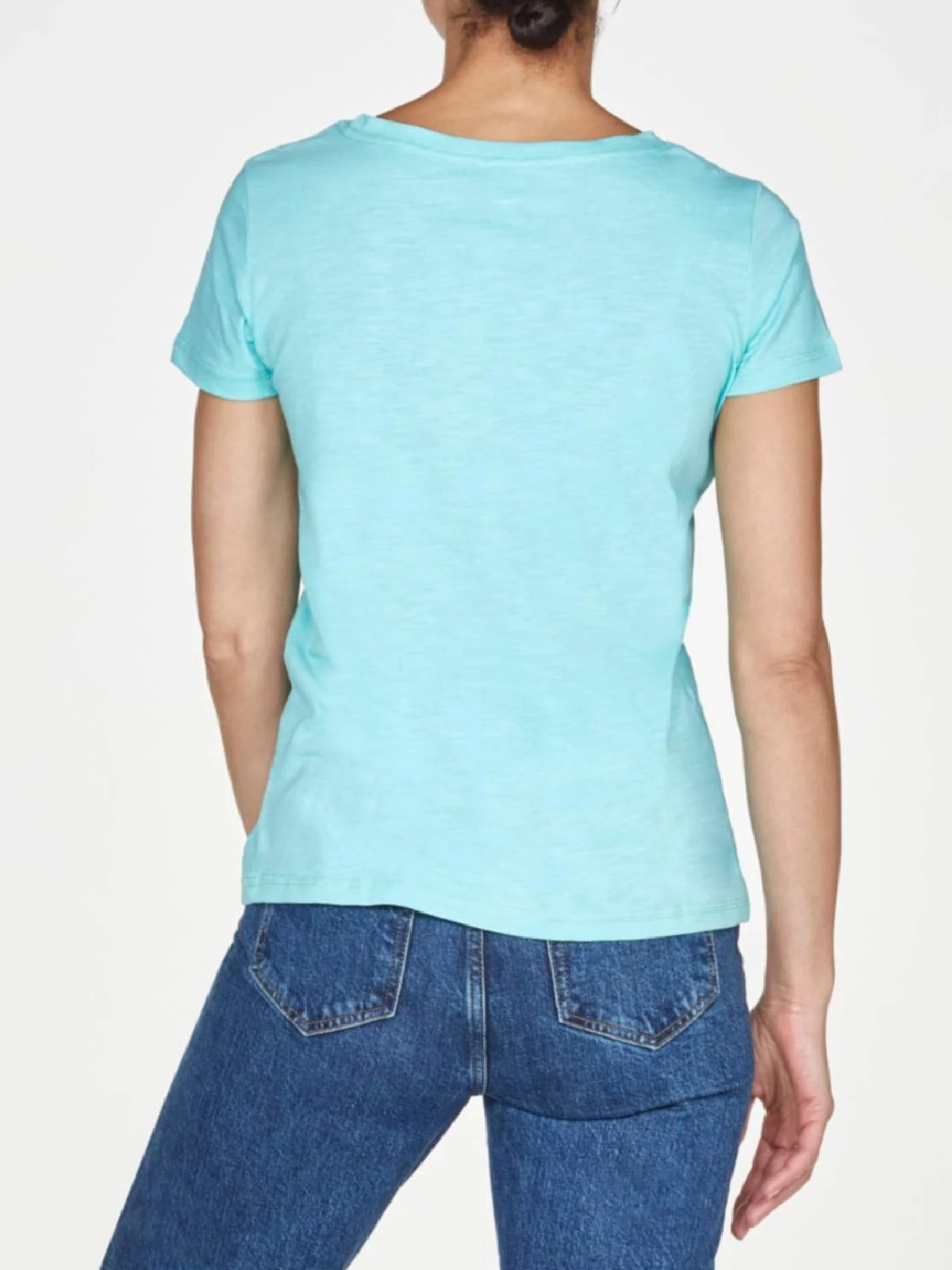 Thought - - Th0ught JADE-GREEN Organic Cotton Short Sleeve T-Shirt ...