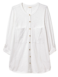 WS WHITE Lou Lou Organic Cotton Jersey Shirt - Size 8 to 16