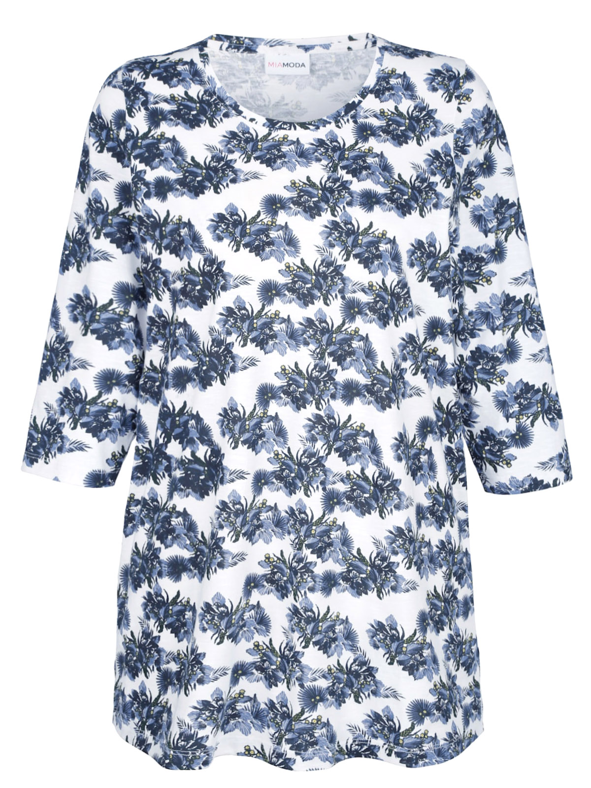 Wholesale Knitwear by Mia Moda - - Mia Moda BLUE Pure Cotton Floral ...