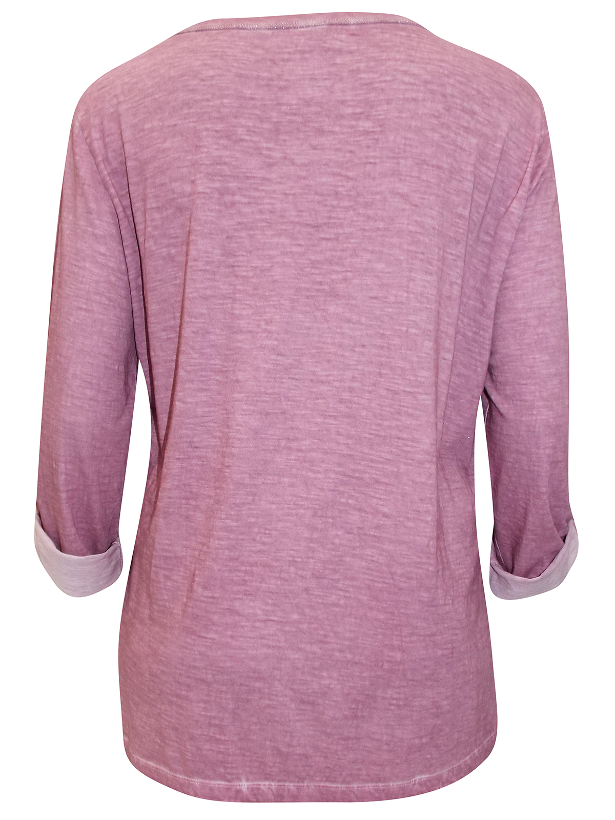 Wholesale Knitwear by Mia Moda Mia Moda PINK Pure Cotton Glitter Writing Roll Sleeve Top