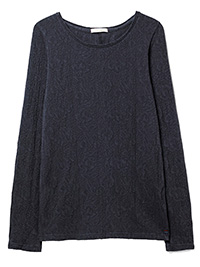 WH1TE STUFF GREY Pippa Jersey Texture Tee - Size 10 to 18
