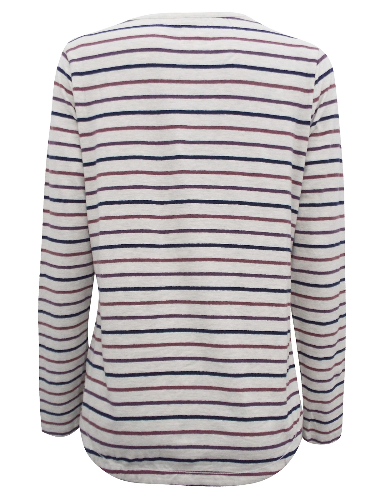 FAT FACE - - Fat Face Oatmeal Breton Stripe Top - Size 12 to 14