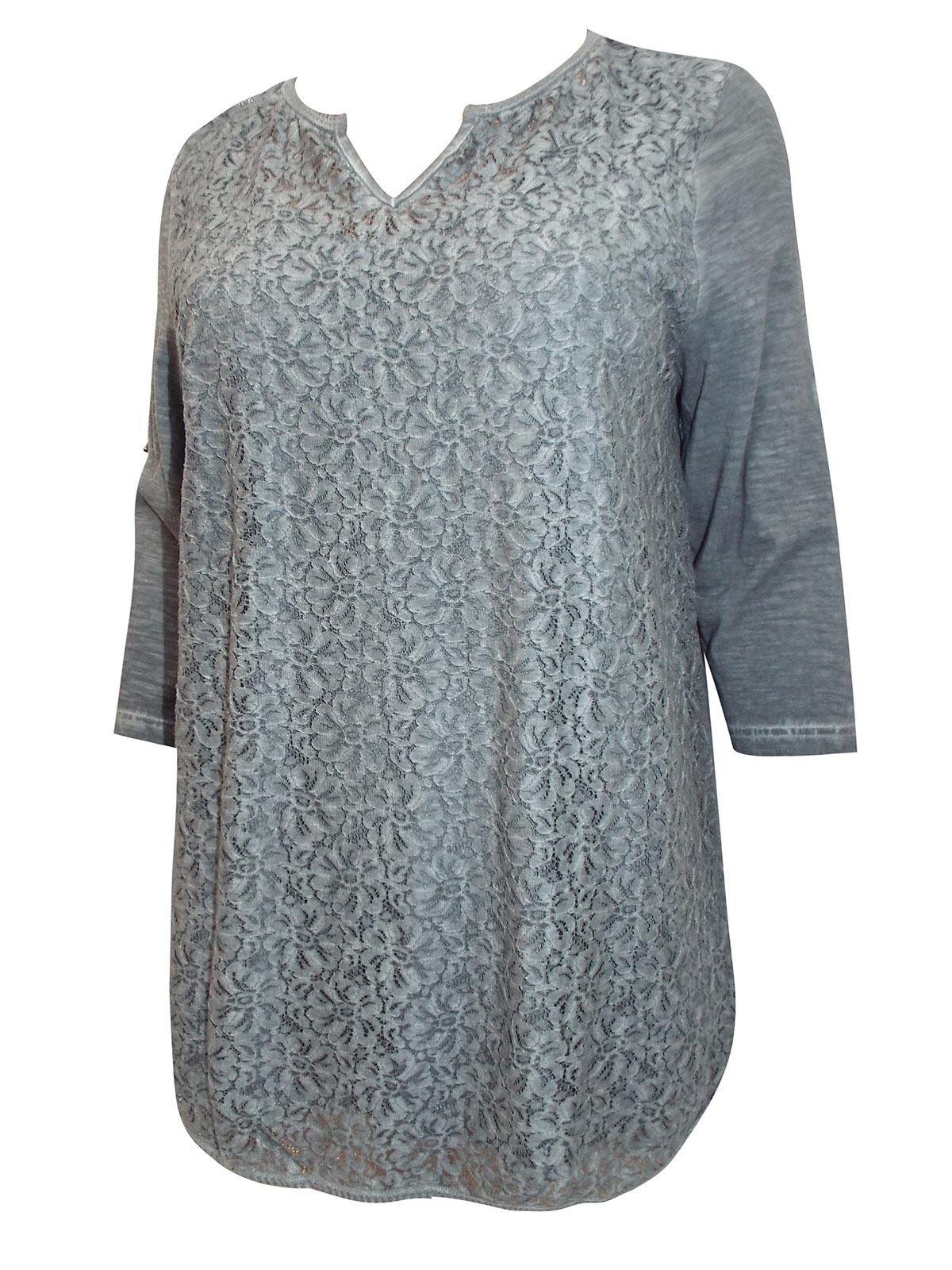 Wholesale Knitwear by Mia Moda - - Mia Moda GREY Pure Cotton Lace ...