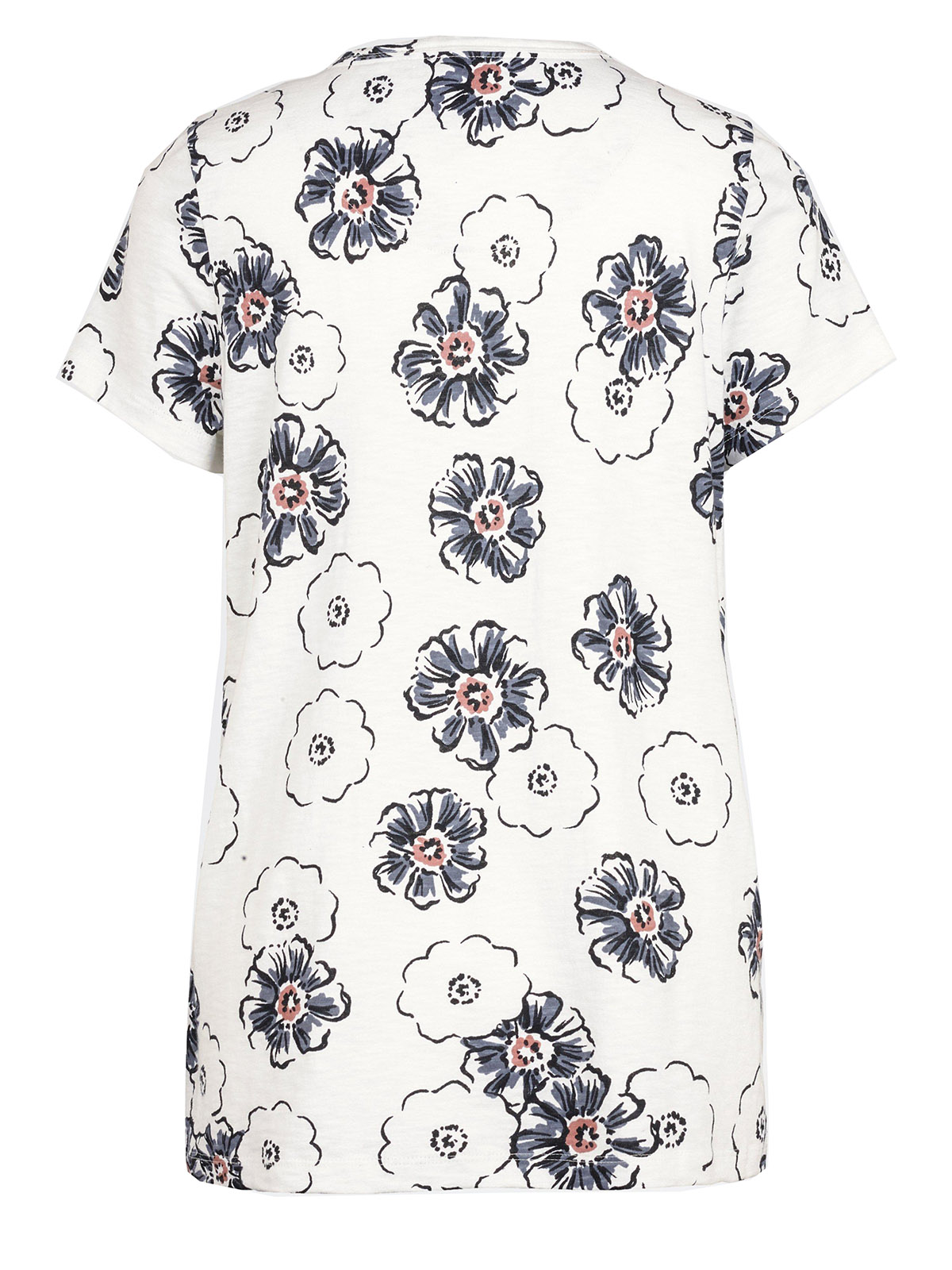 FAT FACE - - Fat Face WHITE Pure Cotton Floral Print Top - Size 14 to 18