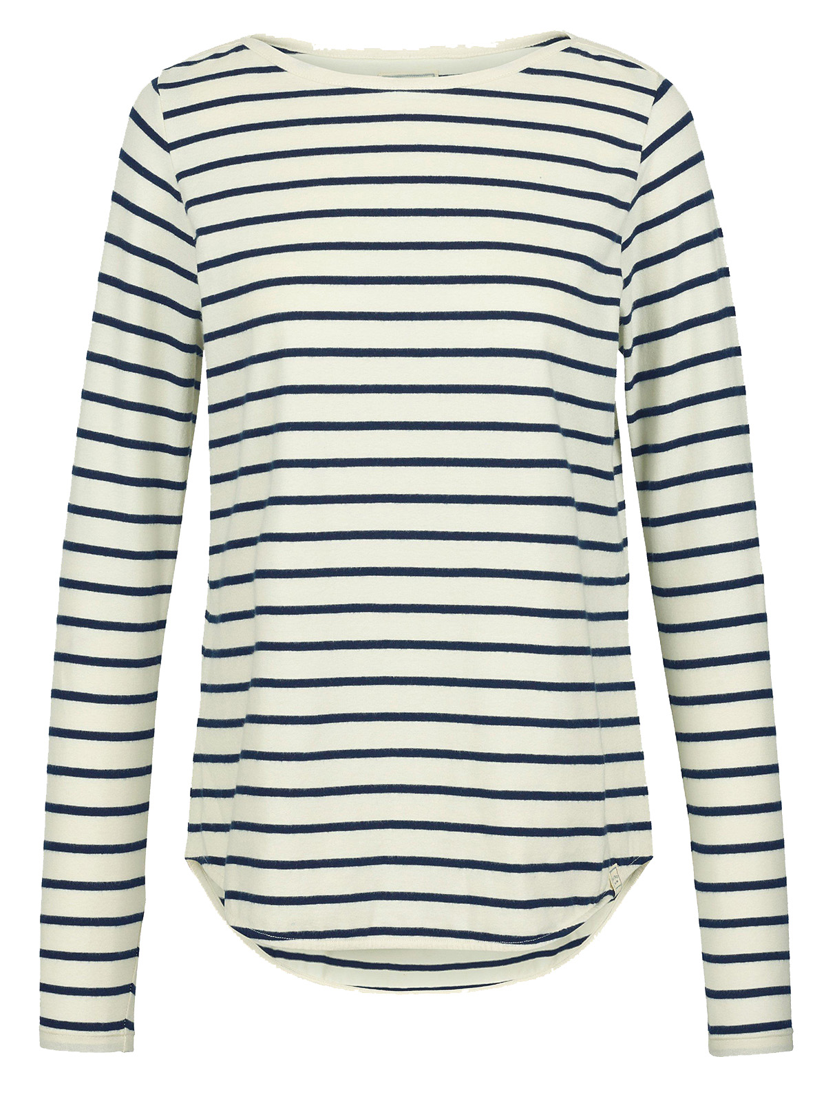 FAT FACE - - Fat Face NATURAL Long Sleeve Breton Stripe T-Shirt - Size ...