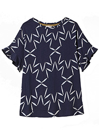 WS NAVY Scented Leaf Jersey Tee - Size 8 to 18