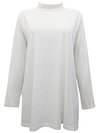 J.Jill IVORY Modal Blend Turtle Neck Top - Size 8 to 28/30 (XS to 4X)