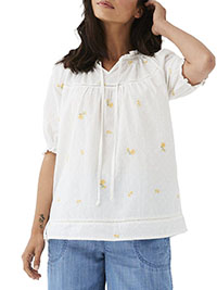 FF IVORY Austell Floral Craft Shirt - Size 12 to 14