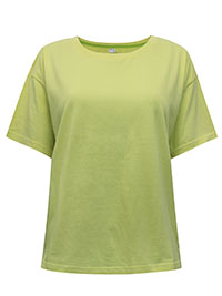 YELLOW Pure Cotton Short Sleeve Top - Size 10/12 to 22/24 (S to XL)