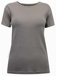 STONE Pure Cotton Exposed Stitch T-Shirt - Size 8/10 to 28 (EU 34/36 to 54)