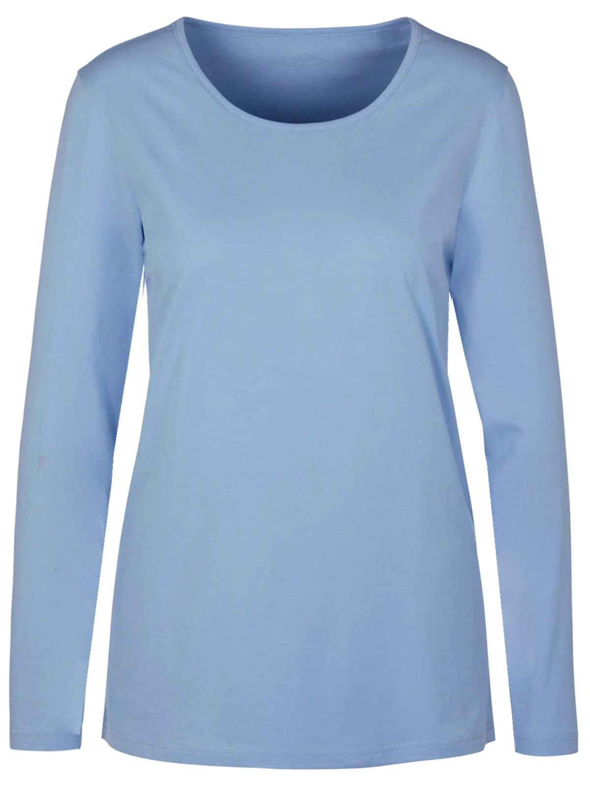 Plus Mary Square Cloudsilk Blue Top
