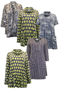 ASSORTED Printed Tops & Jackets - Size 8 to 18