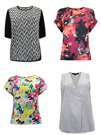 FC-UK ASSORTED Printed Tops - Size 8 to 20