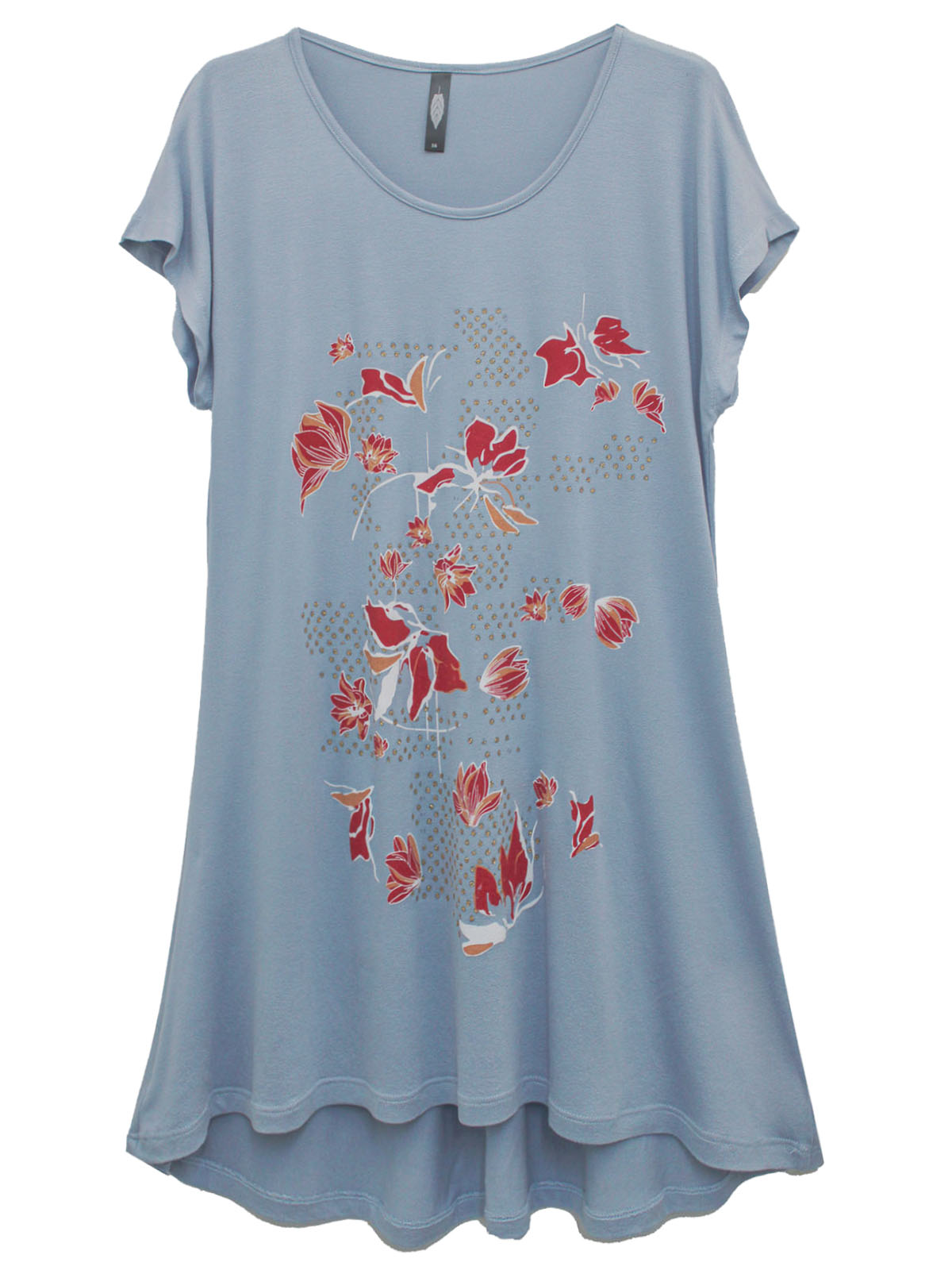 Gabriella Floral Short Sleeve PLUS Top main image 0