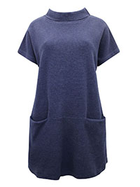 WS NAVY Pure Cotton Hepburn Button Detail Pocket Tunic - Size 12 to 16