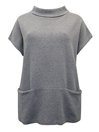 WS GREY Alsace Cotton Jersey Top - Size 6 to 22