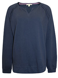 WS NAVY Nova Notch Neck Sweatshirt - Plus Size 14 to 20