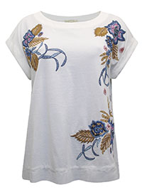WS WHITE Carmella Embroidered Top - Size 8 to 20