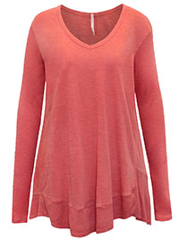 FP ROSE Pure Cotton Malibu Asymmetric Hem Thermal Top - Size 8/10 to 16/18 (S to L)