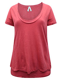 FP RED Phoebe Double Layered T-Shirt - Size 12/14 (M)