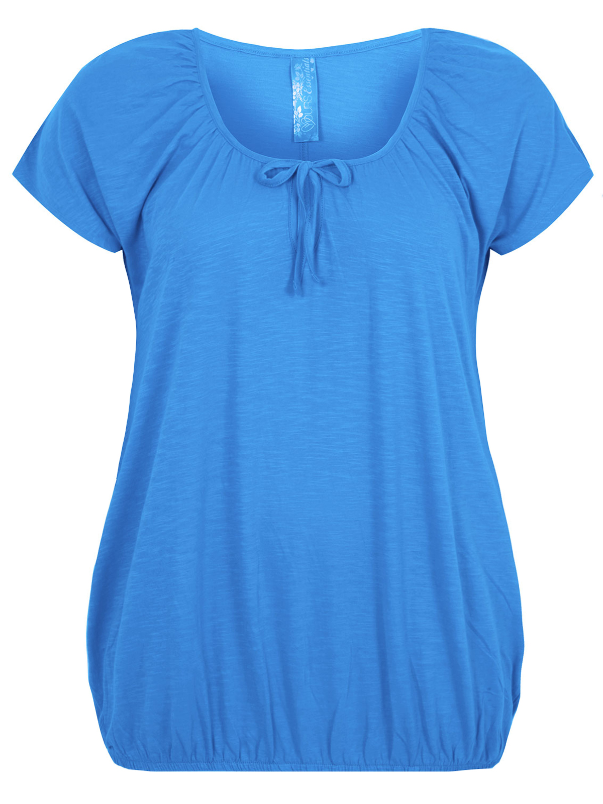 CURVE - - Yours BLUE Bubble Hem Gypsy Top - Plus Size 16 to 34/36
