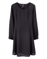 LabelBe BLACK Long Sleeve Princess Seams Swing Tunic - Plus Size 16 to 24 LabelBe BLACK Long Sleeve Princess Seams Swing Tunic - Plus Size 16 to 24