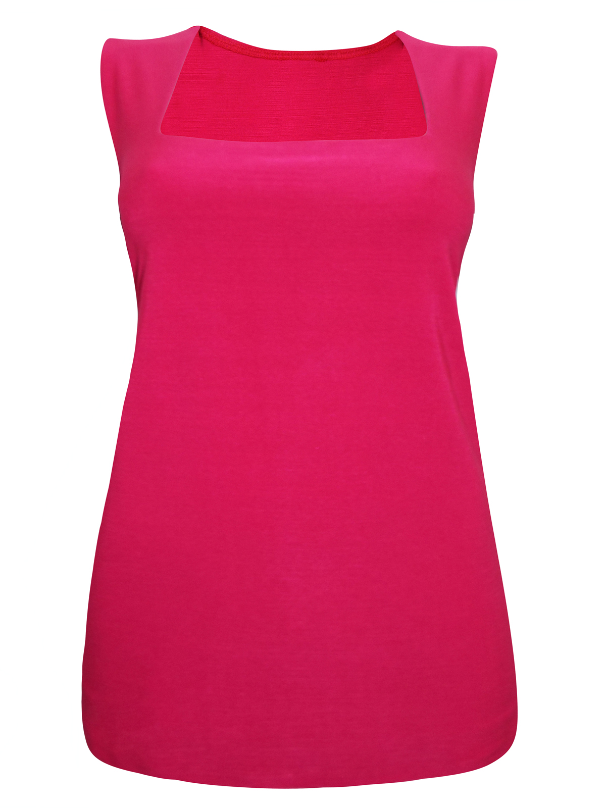 Ann Harv3y HOT-PINK Sleeveless Square Neck Top - Plus Size 16 to 32